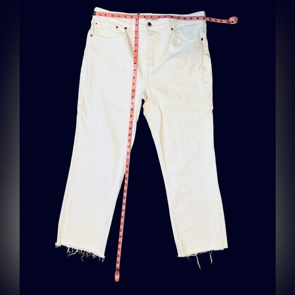 ZARA DREED FLARE JEANS, WHITE - Picture 5 of 6